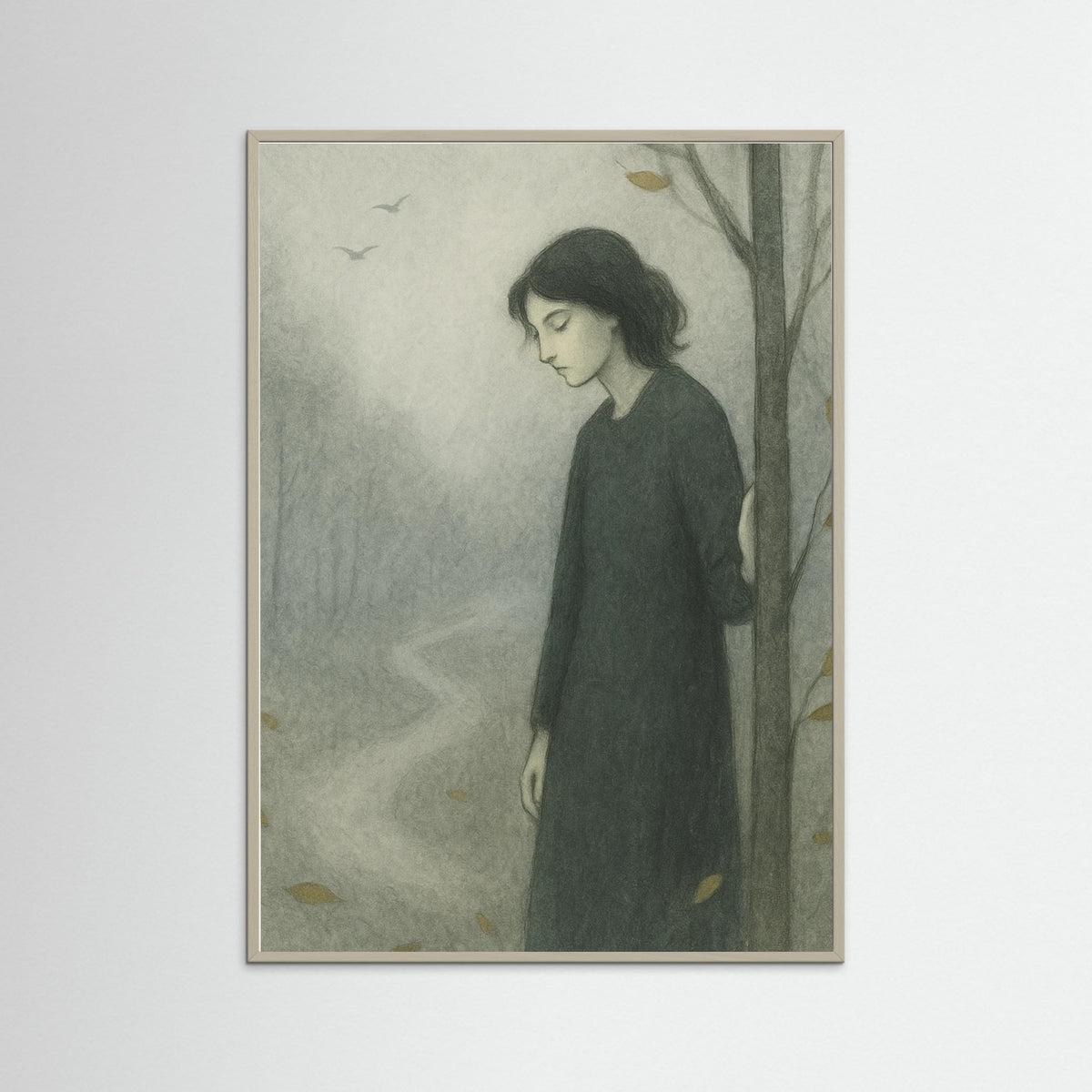 Grey Wood Serene Ponder