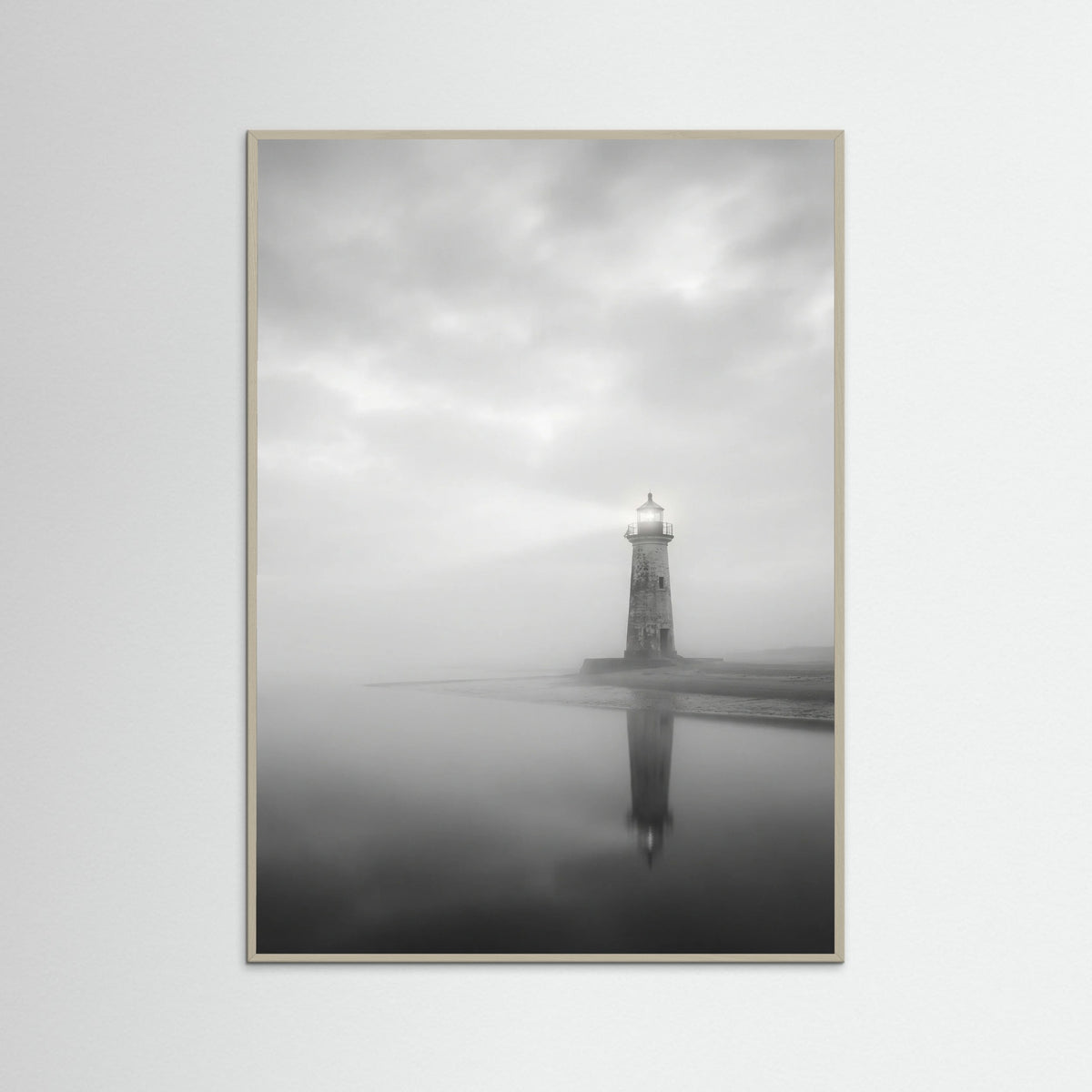 Grey Wood Serene Reflection