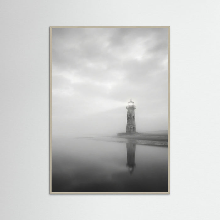 Grey Wood Serene Reflection