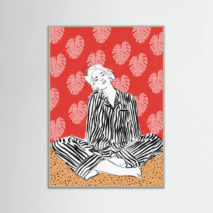 Poster Serenity In Stripes By Catsanddotz 20 X 27 Inches – poster e stampa artistica