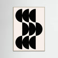 Grey Wood Shape By Cats and Dotz 30 X 42 Inches Textured Black Poster
