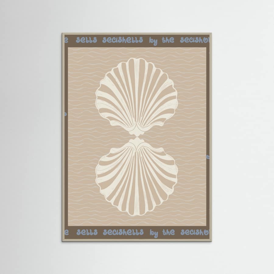 She sells seashells Poster – poster and art print