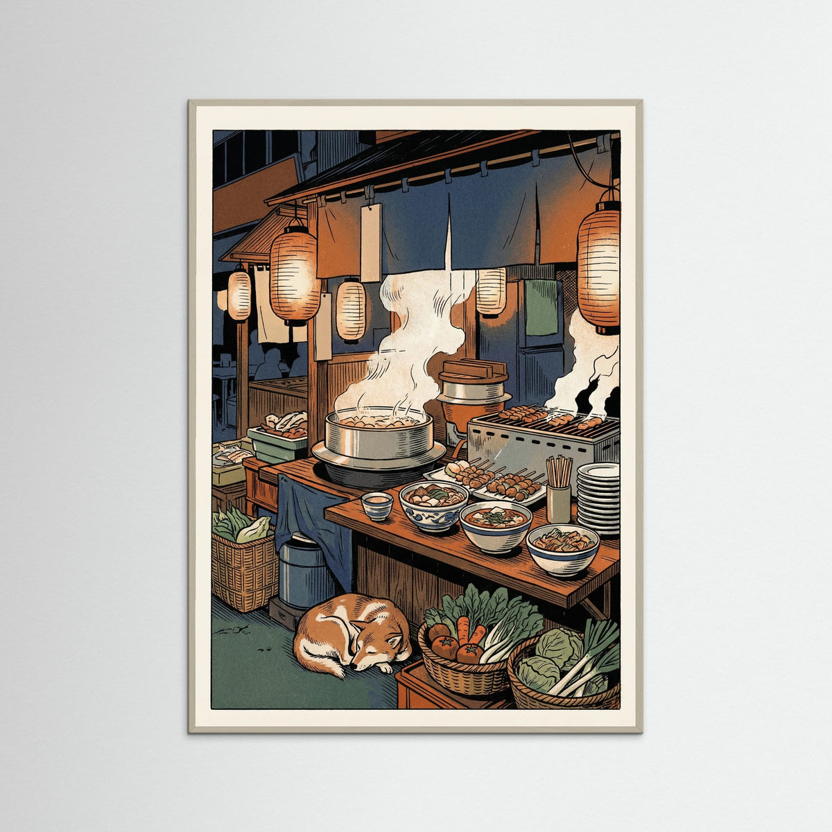 Grey Wood Shopkeepers Cat