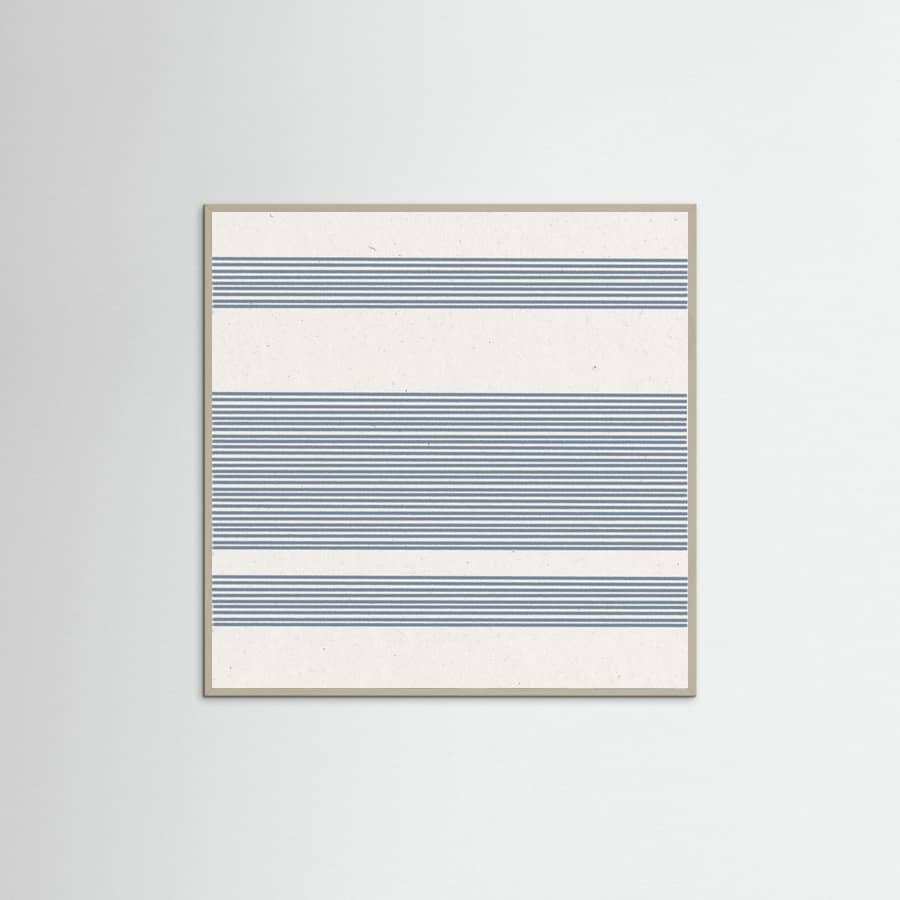 Simple Blue Lines Pattern Poster – poster en kunstdruk