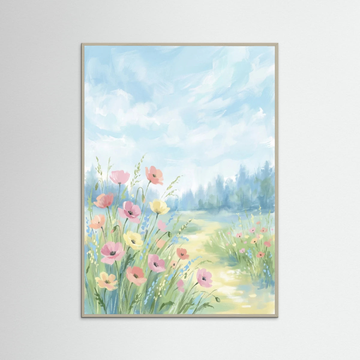 Grey Wood Sky Bloom
