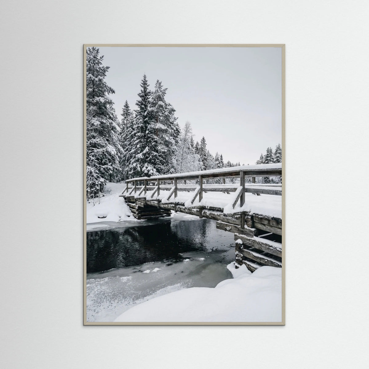 Grey Wood Snowy Sanctuary