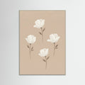 Grey Wood Soft Floral Arrangement Beige