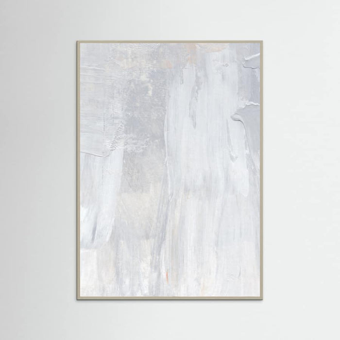 Soft Muted Gray Brushstrokes Poster – Poster und Kunstdruck