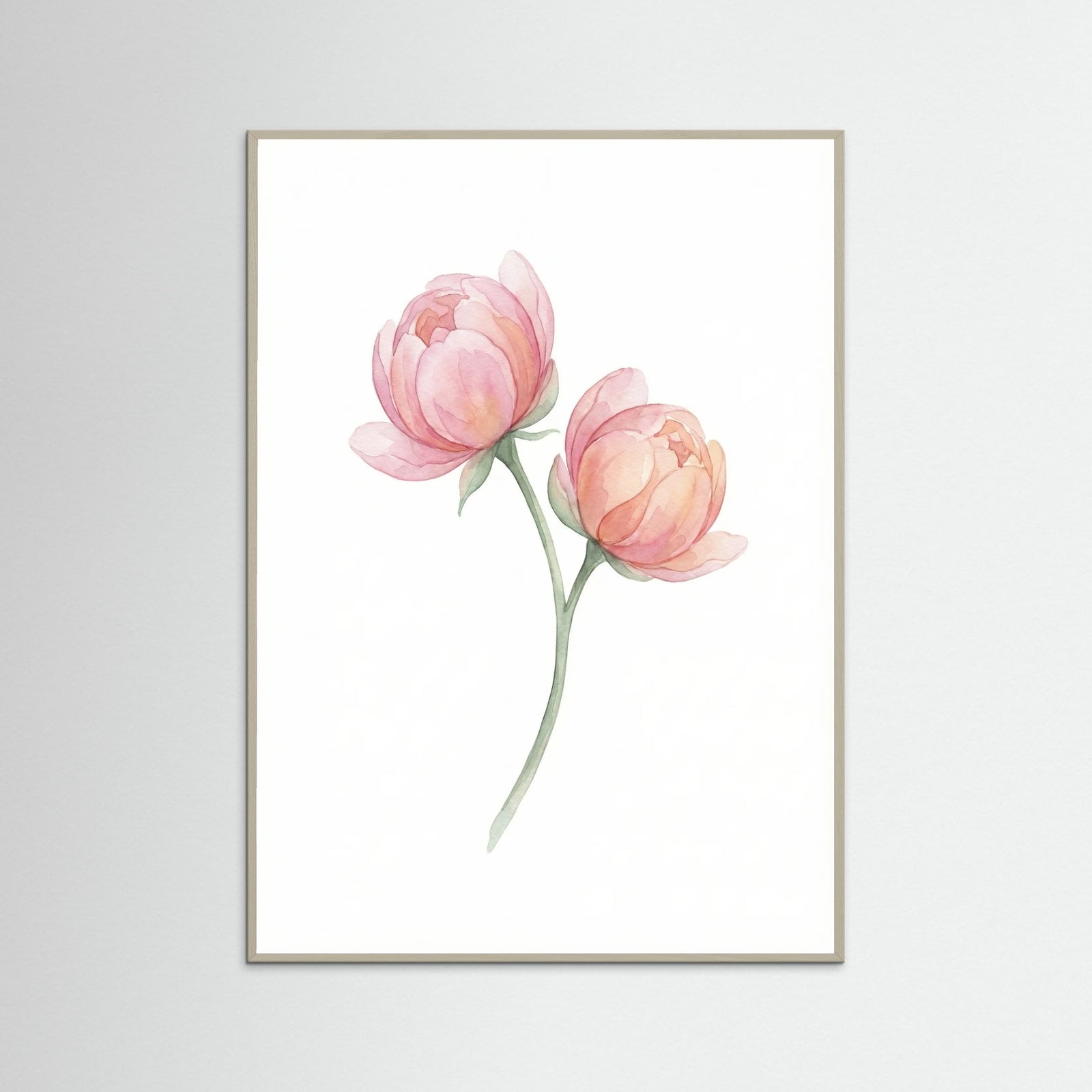 Grey Wood Soft Petal Bloom