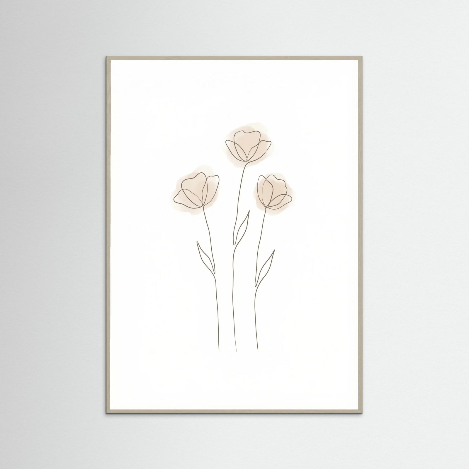Grey Wood Soft Petal Sketch