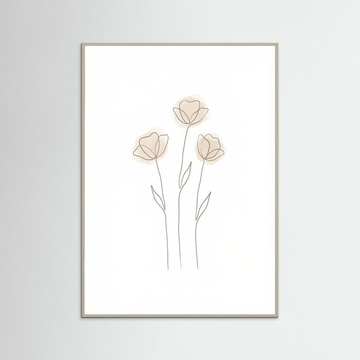 Grey Wood Soft Petal Sketch