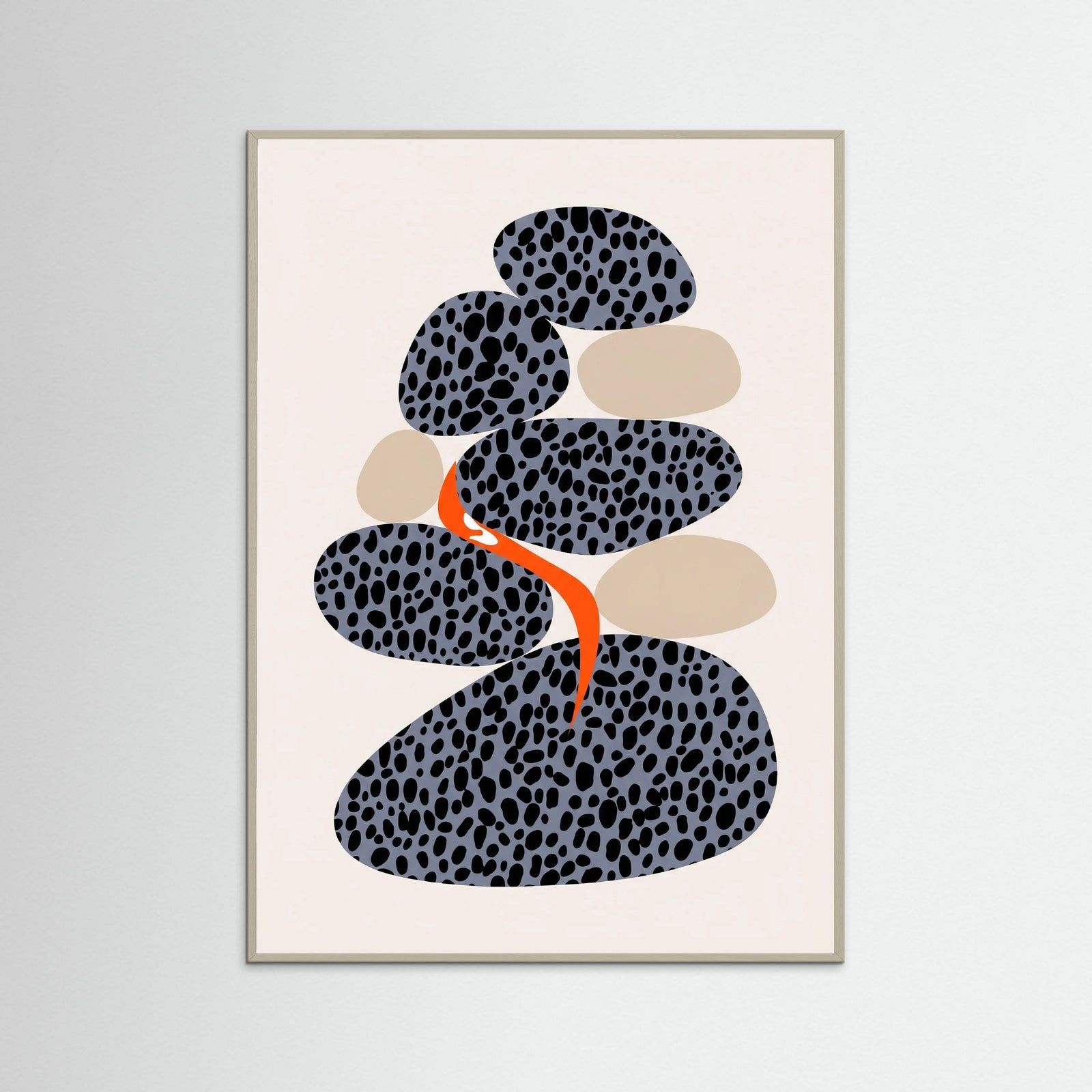 Grey Wood Spotted Organic Form