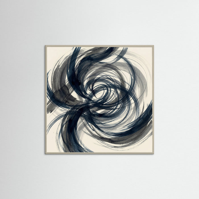 Grey Wood Square Abstract Structure
