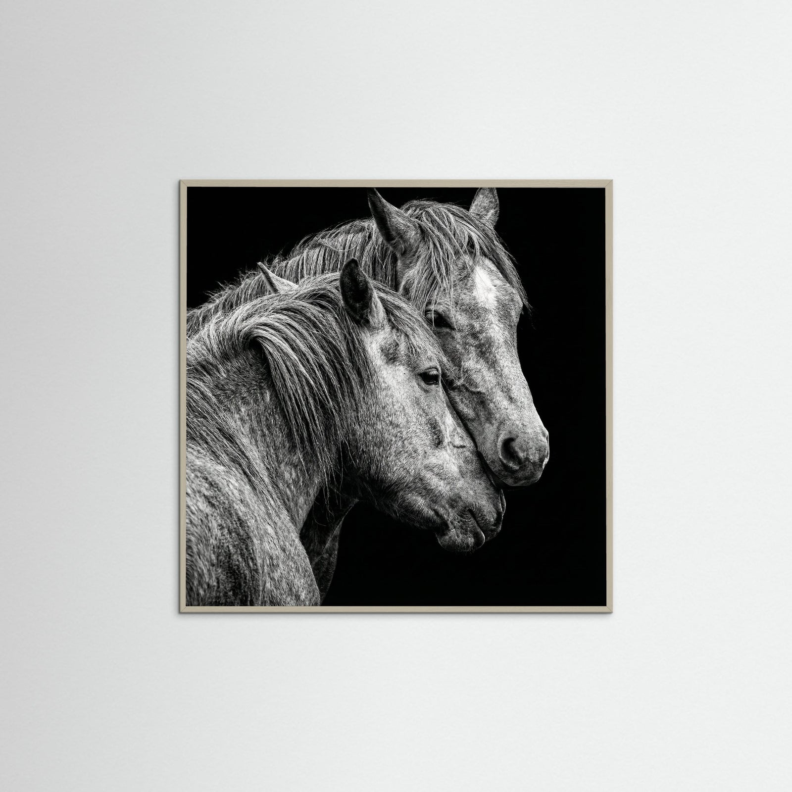 Grey Wood Square Avian Embrace