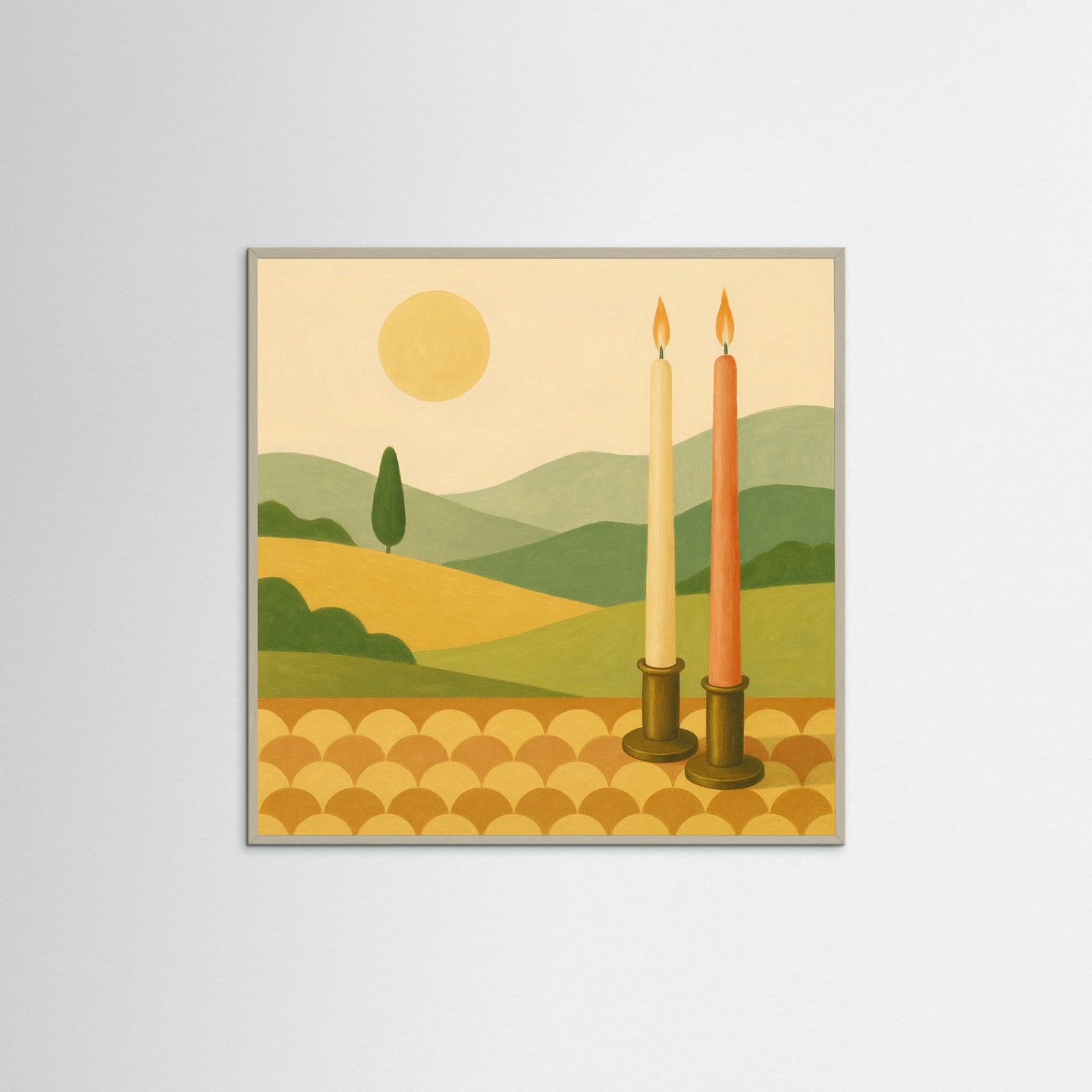 Grey Wood Square Blooming Huescape