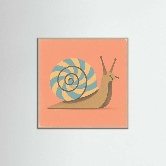 Grey Wood Square Candy Snail