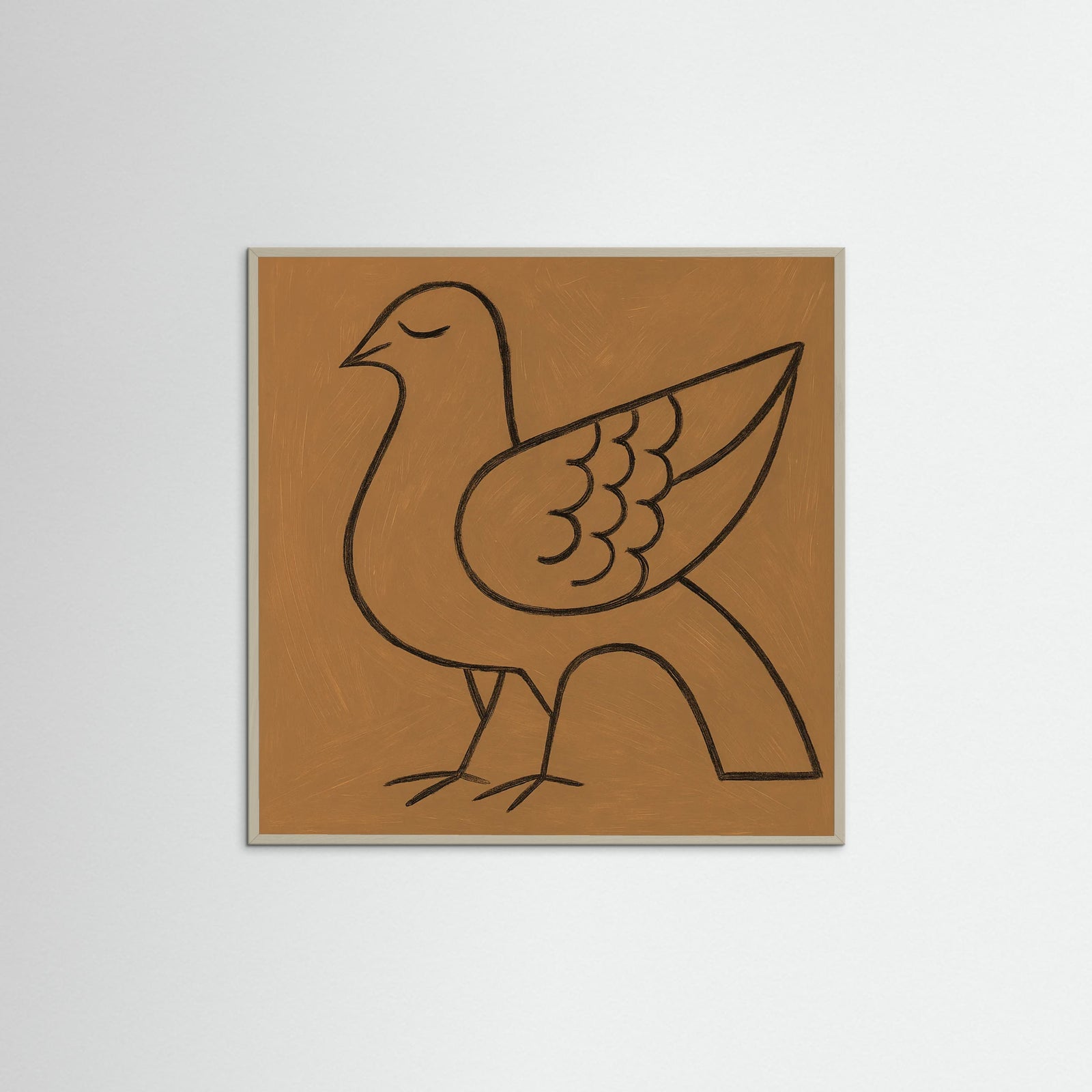 Grey Wood Square Contour Poetry