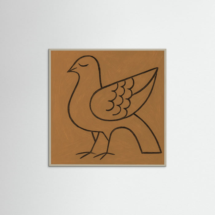 Grey Wood Square Contour Poetry