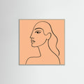 Grey Wood Square Elegant Silhouette