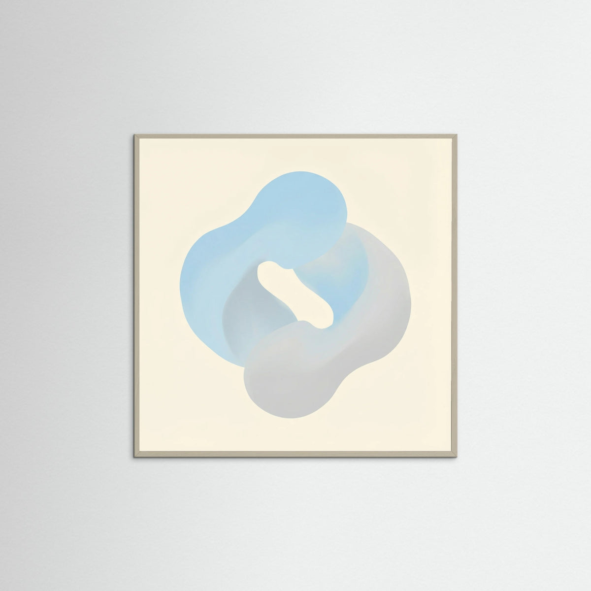 Grey Wood Square Ethereal Blush