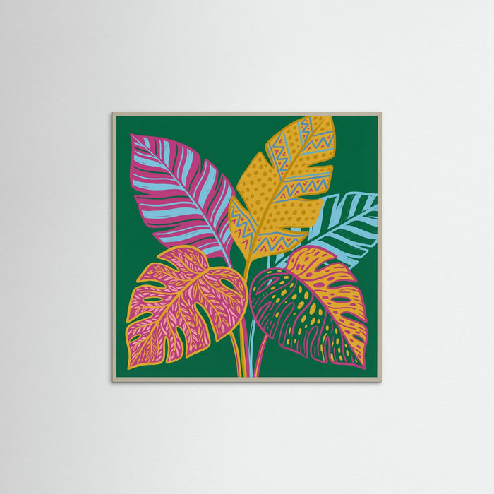 Grey Wood Square Floral Vessel