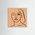 Grey Wood Square Fluid Face