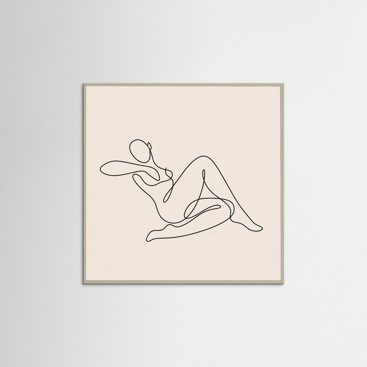 Grey Wood Square Fluid Lines