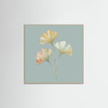Grey Wood Square Gentle Petals