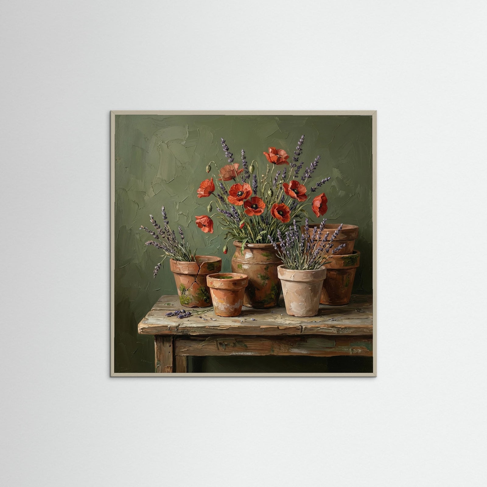 Grey Wood Square Harvest Maiden