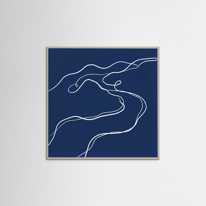 Grey Wood Square Indigo Form