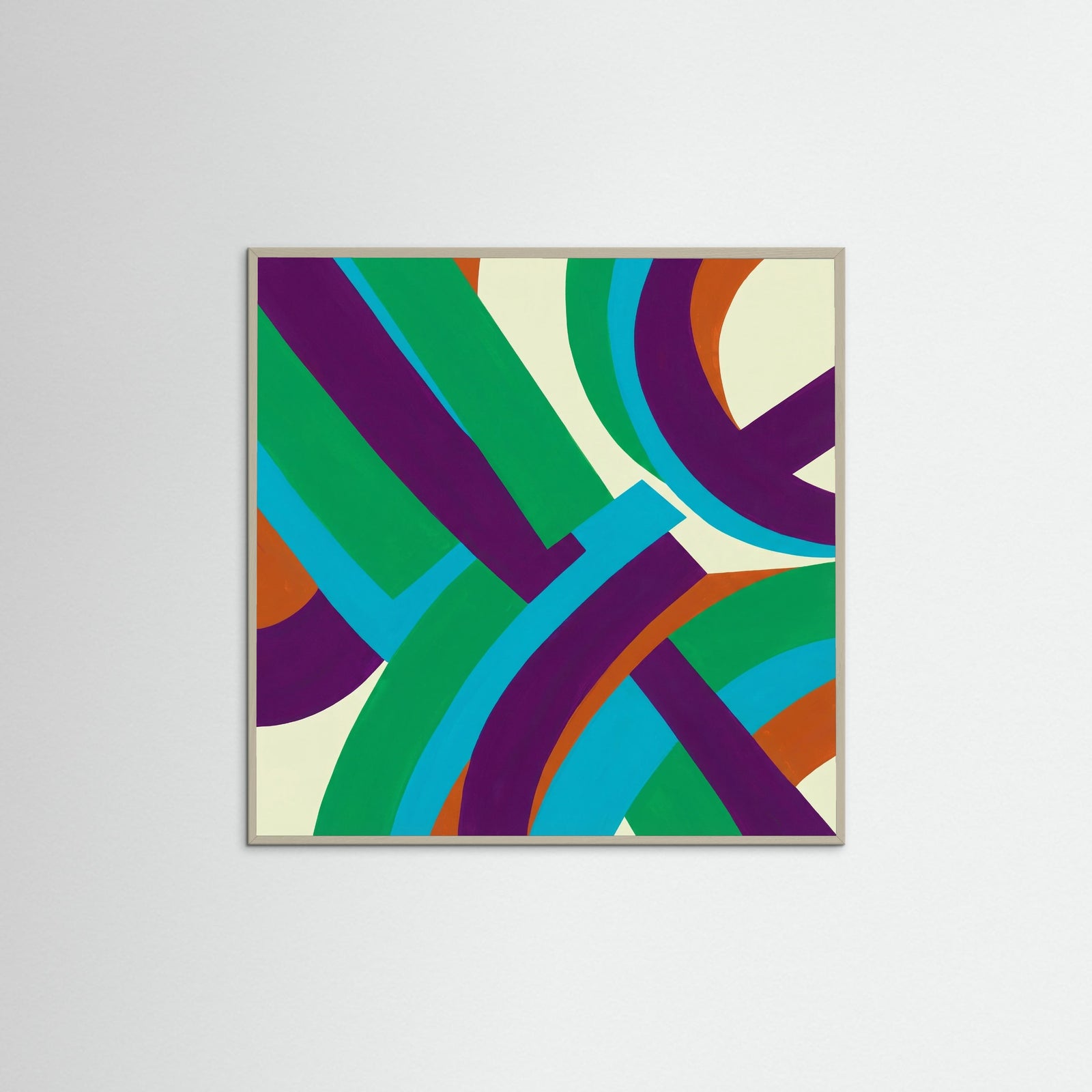 Grey Wood Square Layered Color Forms