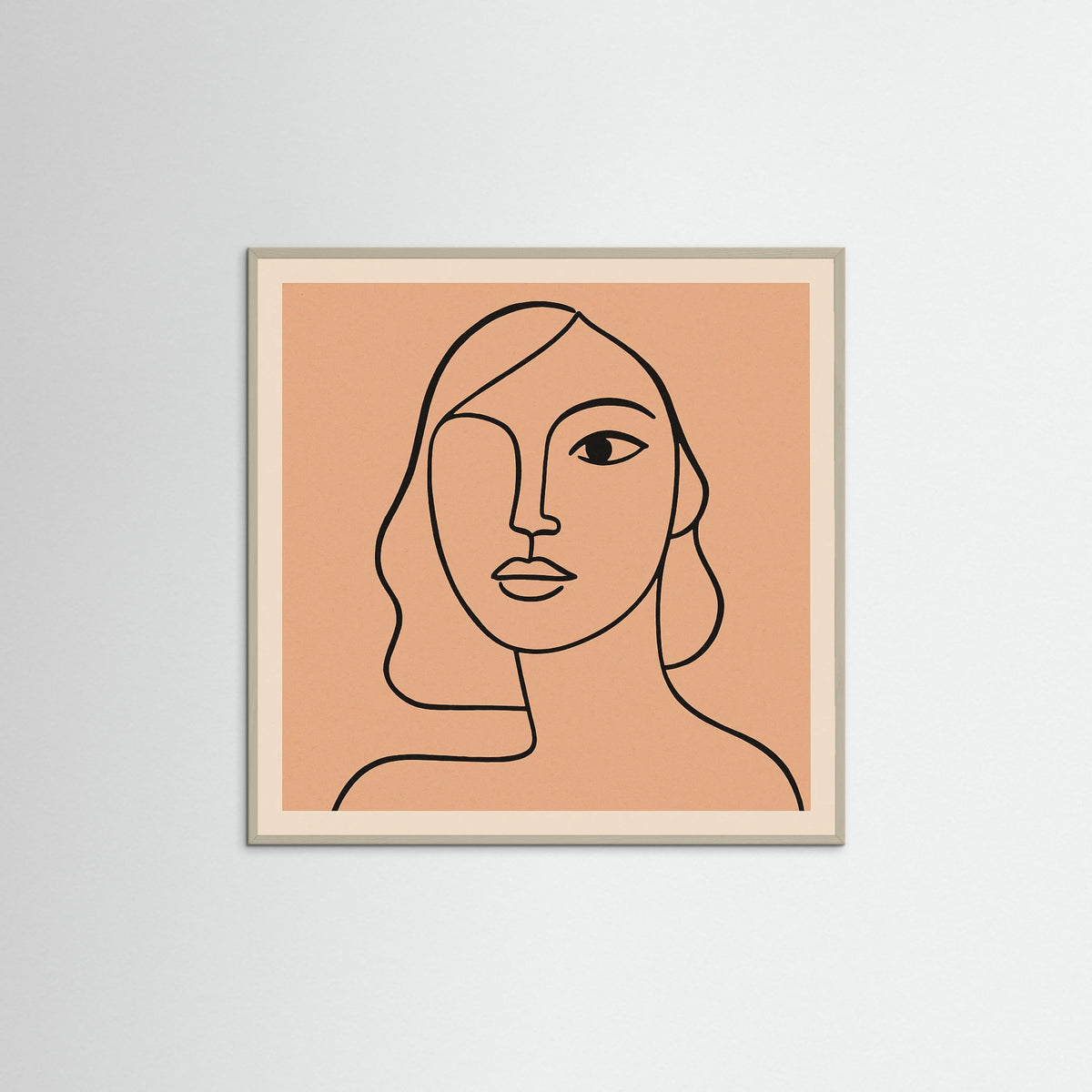 Grey Wood Square Linear Grace
