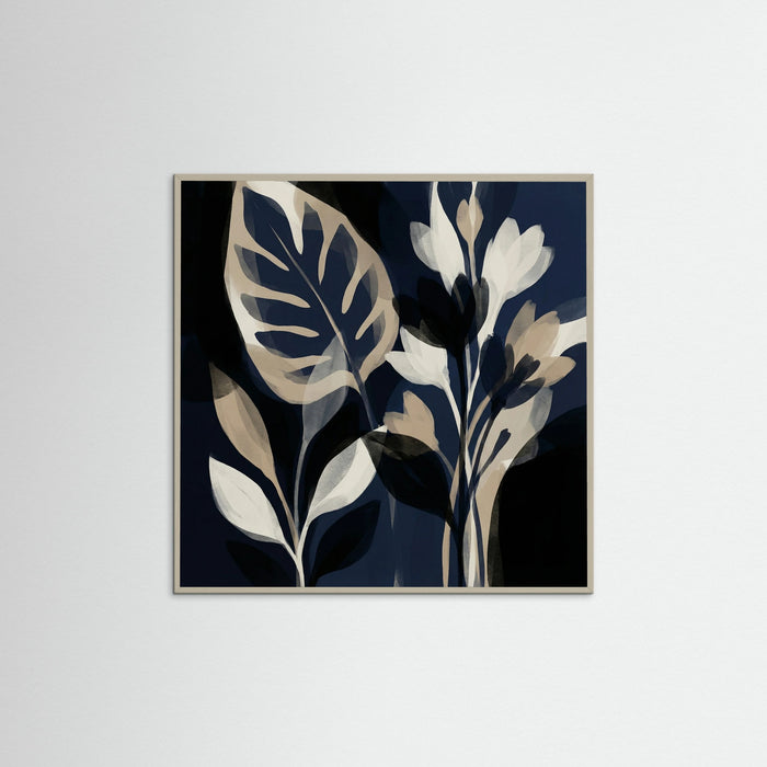 Grey Wood Square Midnight Contemplation