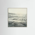 Grey Wood Square Muted Tides