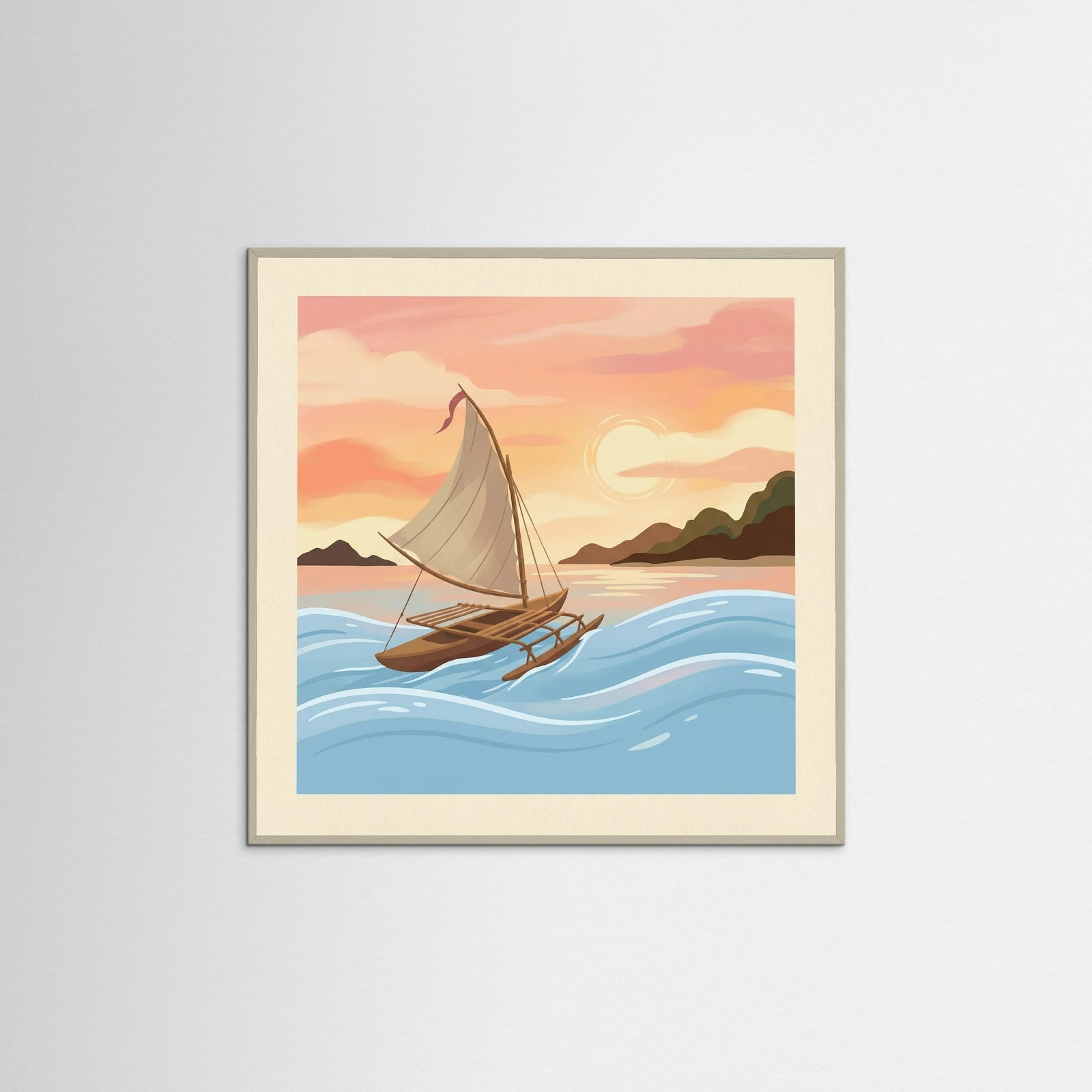 Grey Wood Square Oceanic Spirit