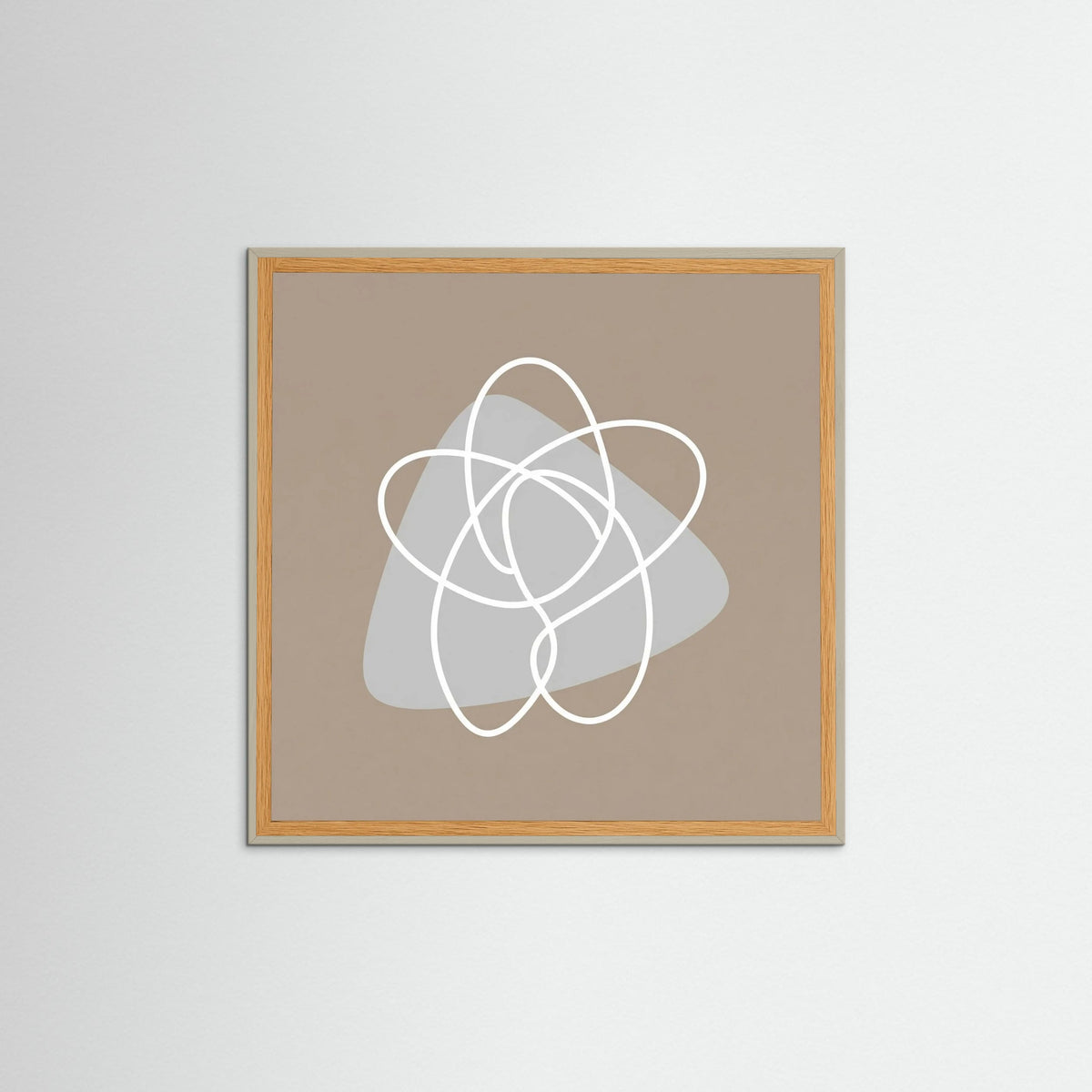 Grey Wood Square Organic Flow