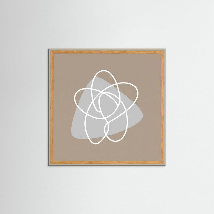 Grey Wood Square Organic Flow