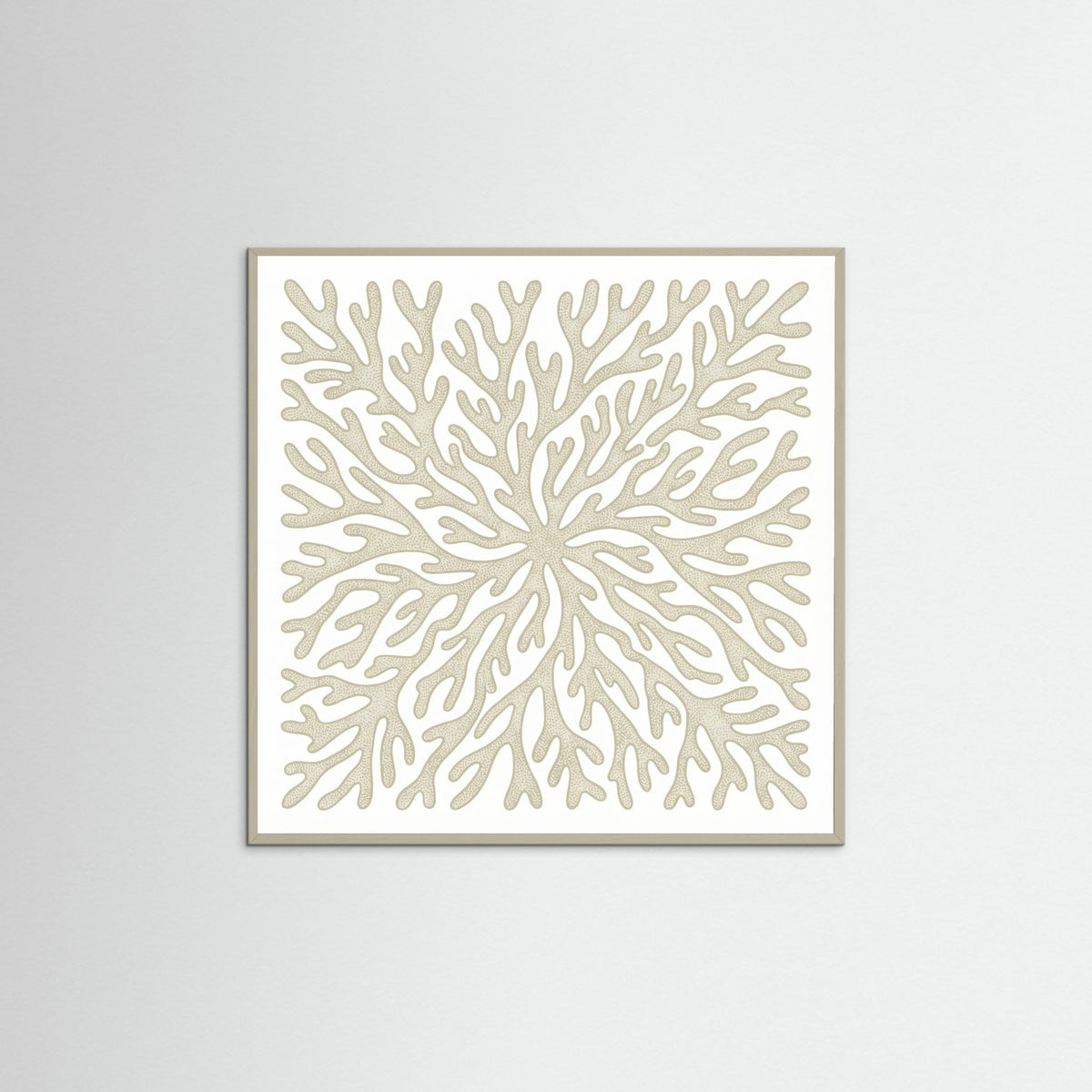 Grey Wood Square Organic Swirls