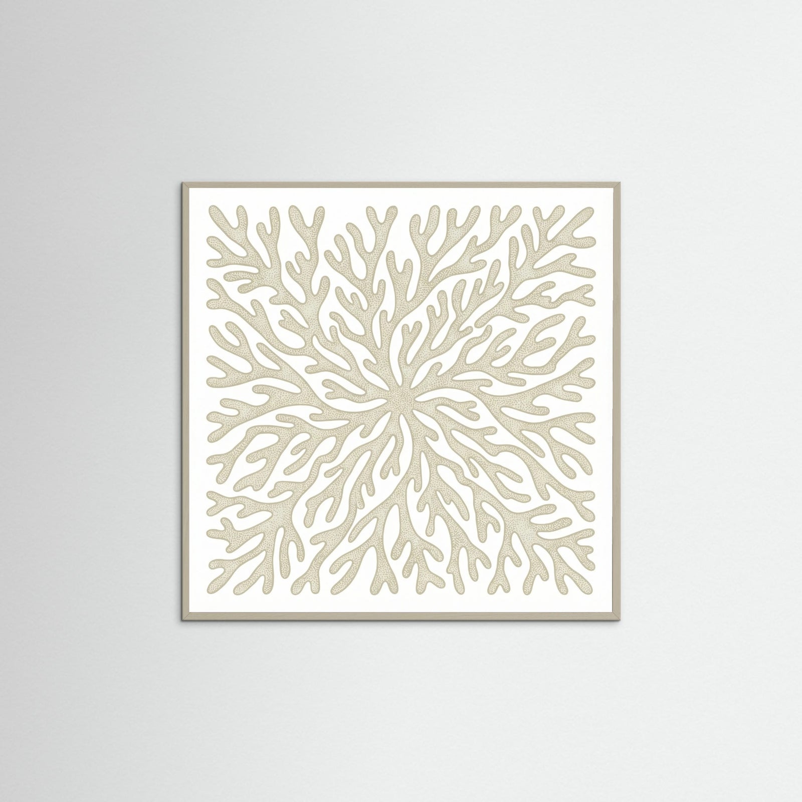 Grey Wood Square Organic Swirls