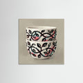Grey Wood Square Patterned Vessel Bloom