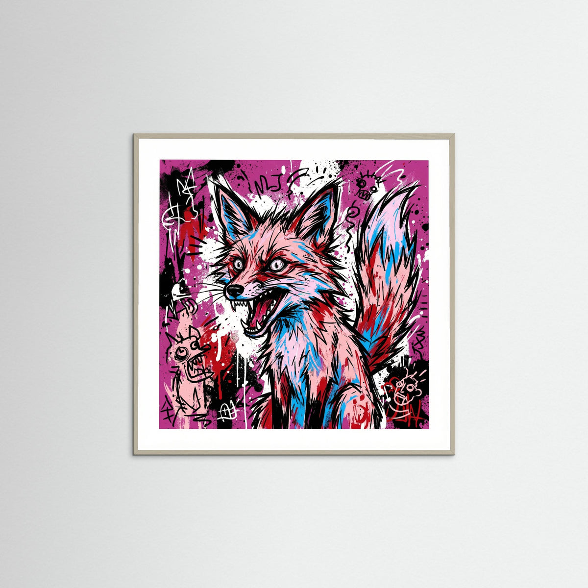 Grey Wood Square Primal Chaos