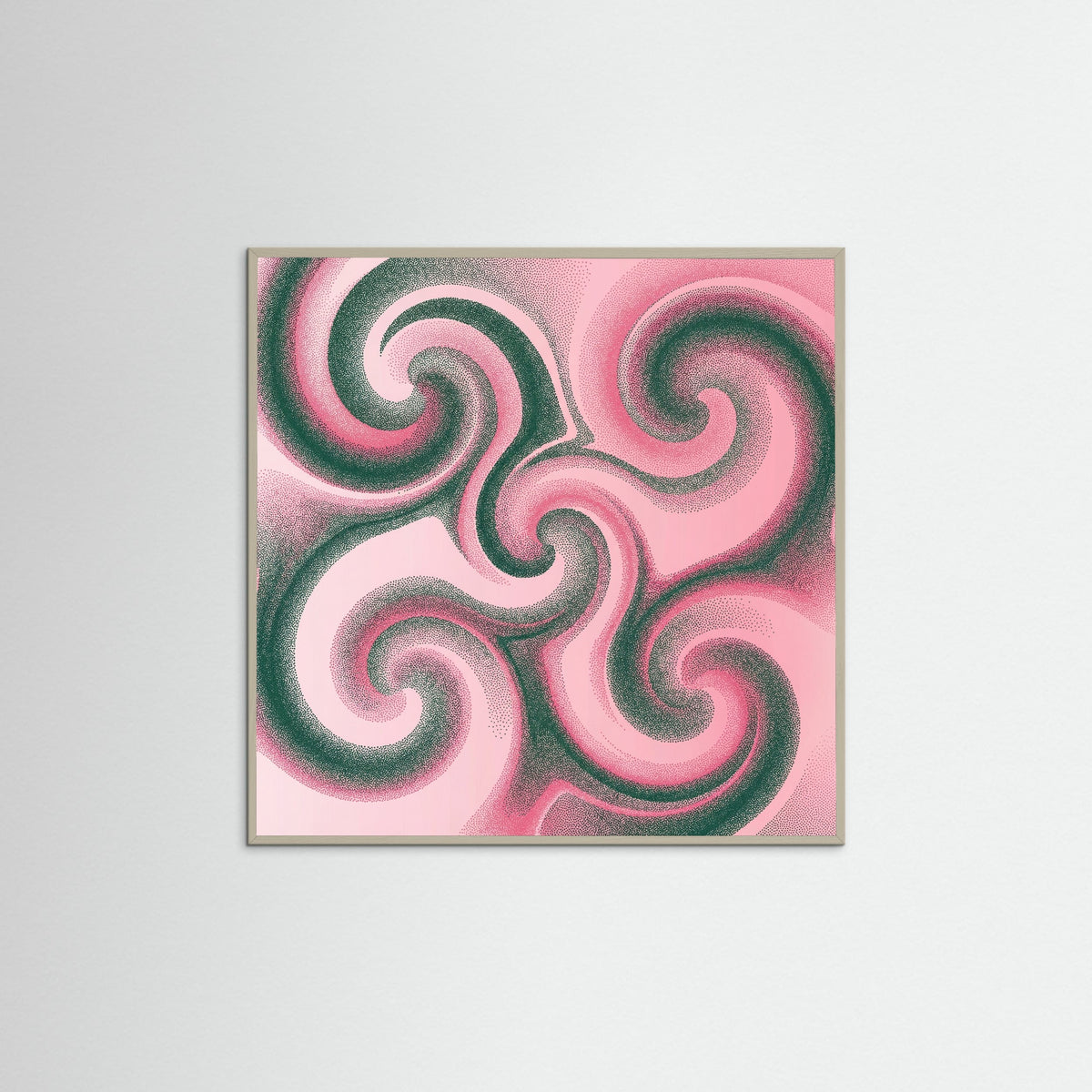 Grey Wood Square Rhythmic Flow