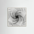 Grey Wood Square Rhythmic Grids