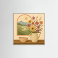 Grey Wood Square Rustic Elegance