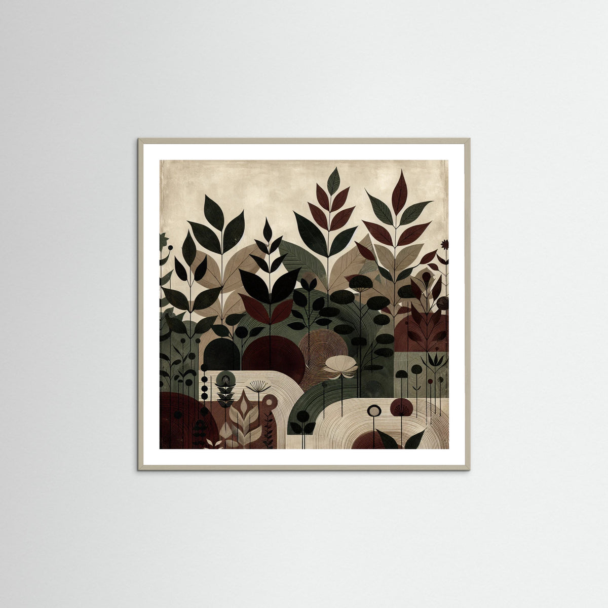 Grey Wood Square Shadow Garden