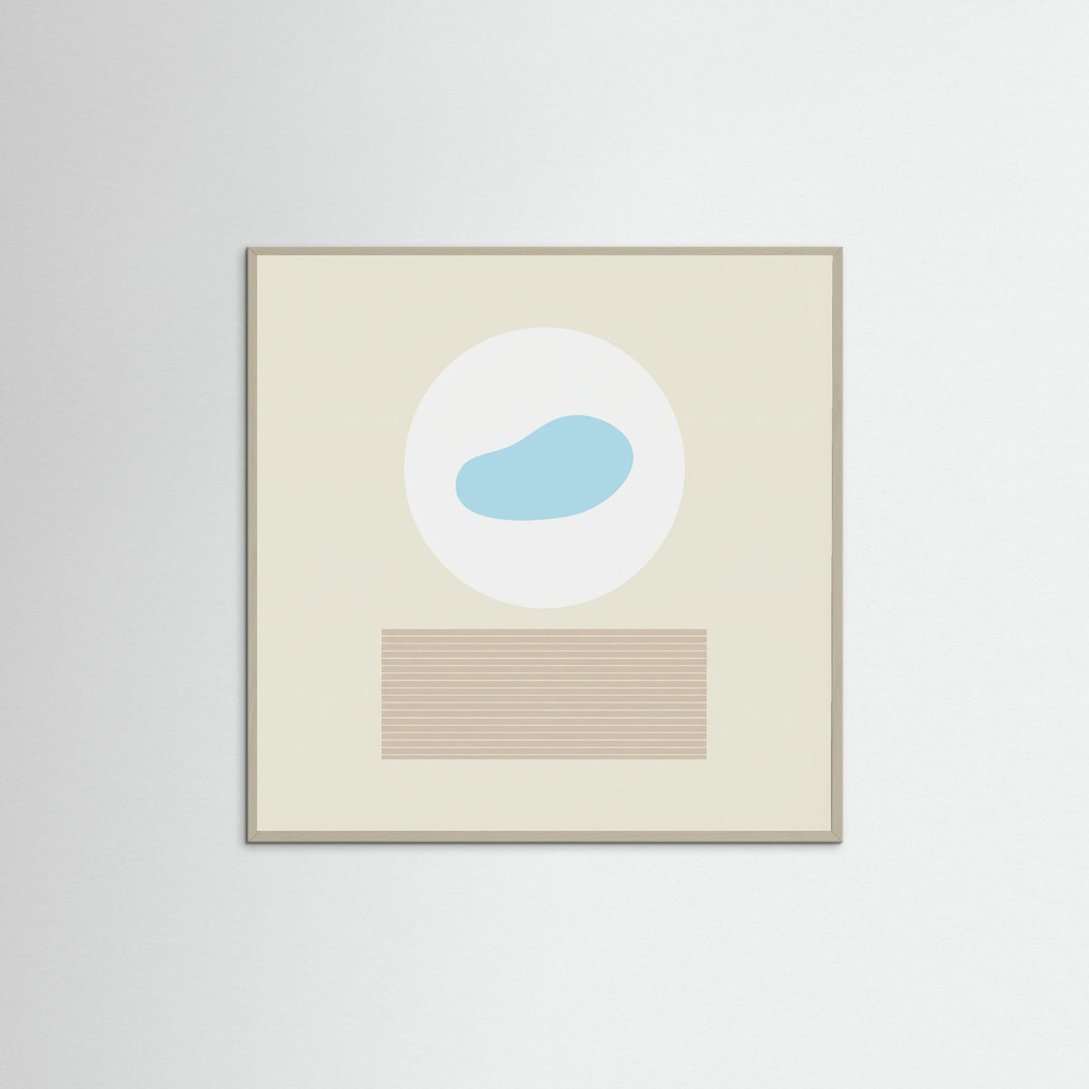 Grey Wood Square Soft Horizons