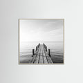 Grey Wood Square Surf Palms