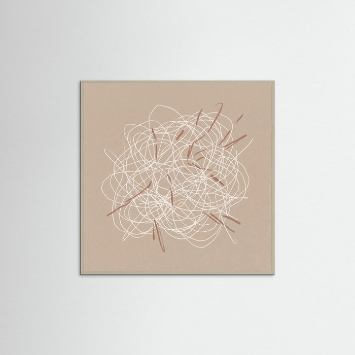 Grey Wood Square Woven Threads