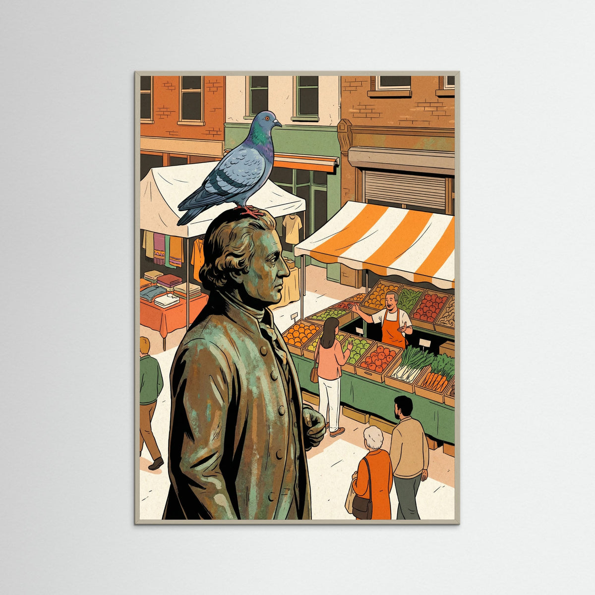 Grey Wood Street Food Stare