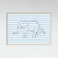 Poster Stripe Elephant – poster e stampa artistica